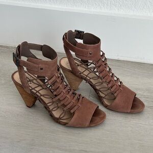 Vince Camuto Evel Caged Strappy Heeled Sandals